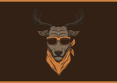 Cool deer head eyeglasses