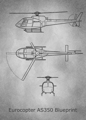 Eurocopter AS350 gray old 