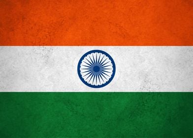 Flag of India on Wall