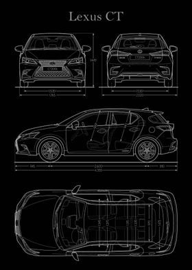 Lexus CT 2019 Blueprint