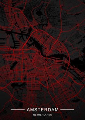 City Map Of Amsterdam