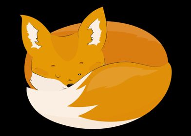 Fox Foxes Sleep Sleeping W