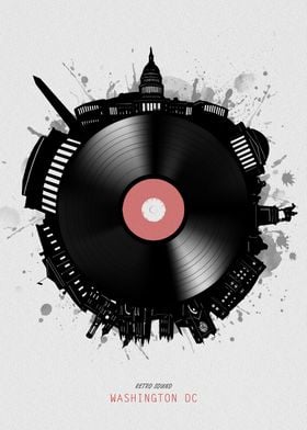 washington dc city vinyl