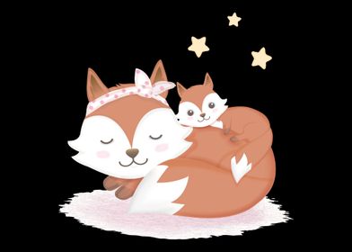 Fox Foxes Sleep Sleeping W