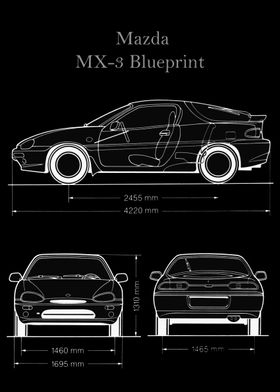 Mazda MX3 Blueprint