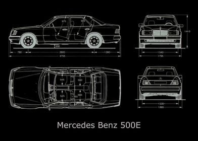 Mercedes Benz 500E 1992 