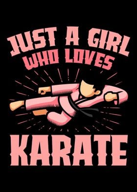 A girl who loves karate