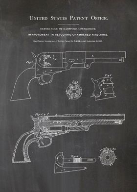 4 1850 Colt Revolver Pate