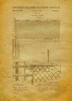 82 Tennis Net Patent 1934