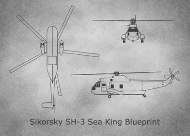 Sikorsky SH3  gray old 