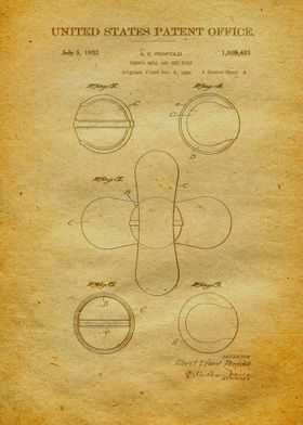 81 Tennis Ball Patent 193