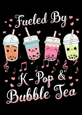 Kawaii Panda Bubble Tea' Poster, picture, metal print, paint by schmugo