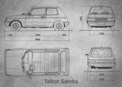 Talbot Samba 1982  gray 