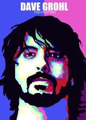 DAVE GROHL POP ART