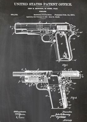 1 Colt 1911 Firearm Paten