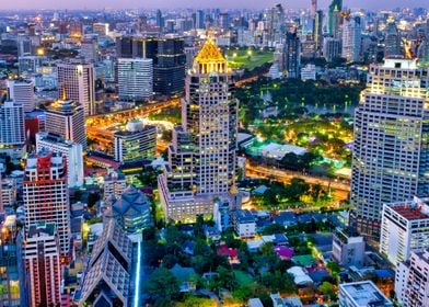 View of Lumphini Park