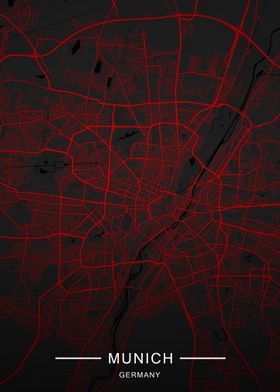 City Map Of Munich