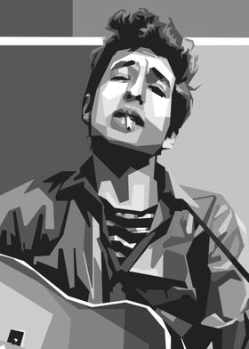 bob dylan bw art