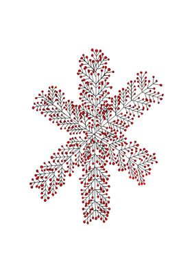 Red Berry Snowflake
