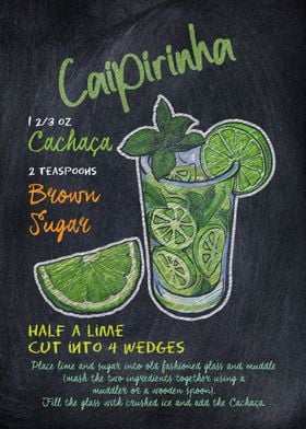 Caipirinha Drink Cocktail