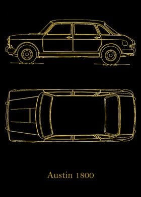 Austin 1800 Blueprint gold