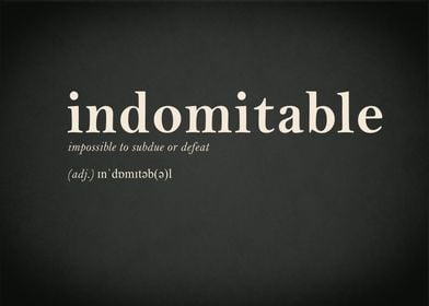 Indomitable