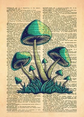 Mushroom Dictionary Art