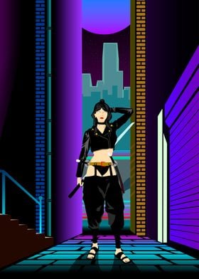 cyber city ninja girl