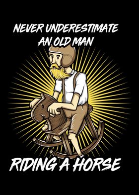 Old Mad Riding a Horse