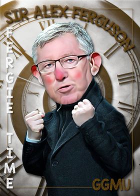 SAF Fergie Time Caricature