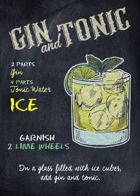 Gin and Tonic Drink