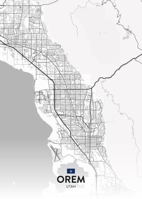 Orem Utah Zoning Map Orem Ut' Poster By Imr Designs | Displate