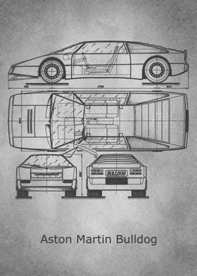 Aston Martin Bulldog gray