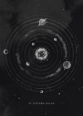 Solar System, space art