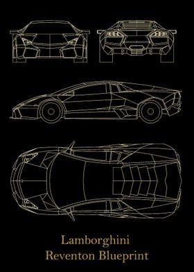 Lamborghini Reventon gold 