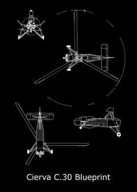 Cierva C30 Blueprint 