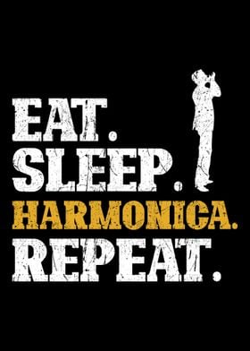 Harmonica Eat Sleep Repeat