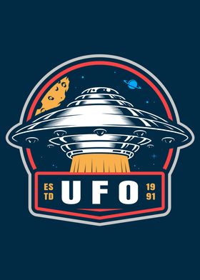 Ufo badge for a men cave