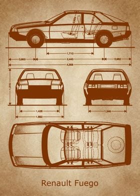 Renault Fuego old 
