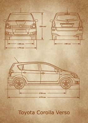 Toyota Corolla Verso old 