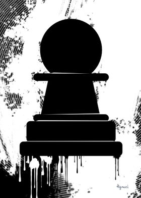 CHESS BLACK PAWN