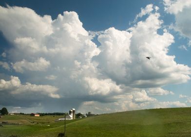 Clouds over the country