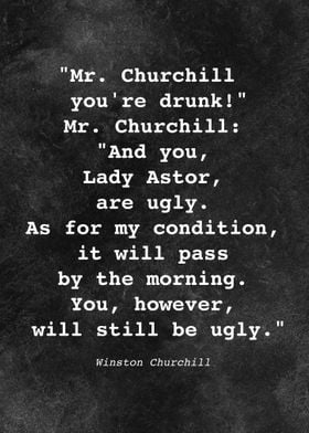 W Churchill Quote D028