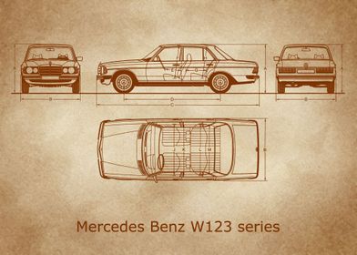 Mercedes Benz W123 old 