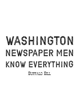 Buffalo Bill On Journalism