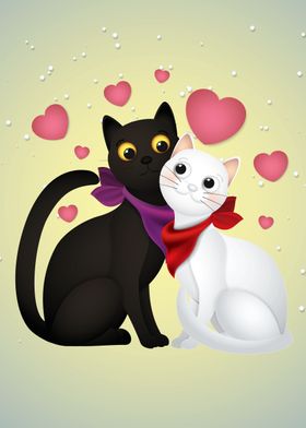 Cat in love