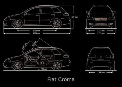 Fiat Croma 2005 Blueprint