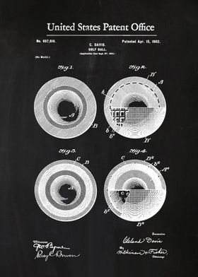 22 Golf Ball Patent 1902