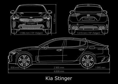 Kia Stinger 2019 Blueprint