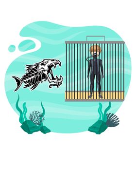 Shark Cage Diving Gift for